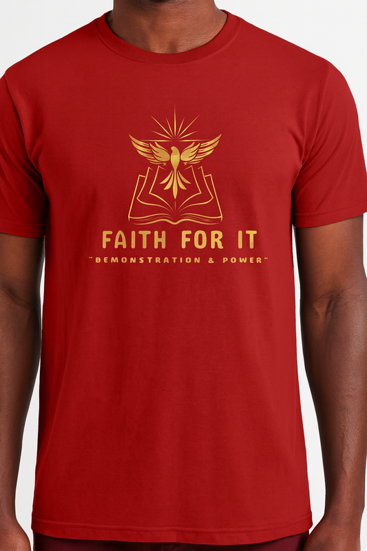 Red short sleeve crewneck T-shirts